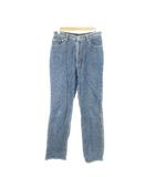 ボブソン BOBSON HAPPY FACE デニムパンツ ジーンズ 子ども服(女の子用) 32-4 青 ブルー インディゴ ストレートフィット ハイウエスト フルレングス /MN39 ■ECA008