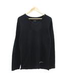 アヴィレックス AVIREX P.D.W. PUBLIC DEFENSIVE WEAR Tシャツ カットソー XL 黒 ブラック Vネック 長袖 /YS5 ■GY50