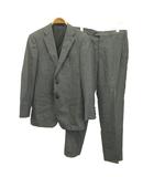 アルマーニ コレツィオーニ ARMANI COLLEZIONI スーツ フォーマル セットアップ ジャケット パンツ 上下2点セット ウール 48 グレー 無地 長袖 2つボタン /NP ■ECD008