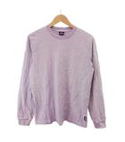 Tシャツ 無地 ラウンドネック 長袖 S 紫 パープル /NP ■GY54