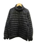 ユニクロ UNIQLO 中綿ジャケット 上着 M 黒 ブラック 無地 ハイネック 長袖 /RN ■GY75