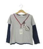 グッチ GUCCI Tシャツ フェイクレイヤード 長袖 プリント 子ども服(男の子用) 6 グレー /AH1 ■ECD009
