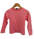 ラルフローレン RALPH LAUREN 長袖Tシャツ ボーダー柄 ラウンドネック 130 ピンク /RY ■ECD009
