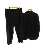 ジバンシィ GIVENCHY スーツ セットアップ テーラードジャケット パンツ ウール 背抜き シングル 2B 43 黒 ブラック /CX ■ECD009