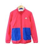 アディダス adidas フルジップ ボアフリースジャケット リバーシブル 160 ピンク 青 ブルー 白 ホワイト 長袖 /NP ■ECA009