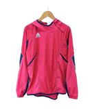 アディダス adidas ウィンドブレーカー 160 ピンク 紺 ネイビー 長袖 フード付き ロゴ /NP ■ECA009