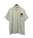 フルーツオブザルーム FRUIT OF THE LOOM 半袖Tシャツ カットソー トップス  無地 クルーネック 半袖 ロゴ 刺繍 L グレー 赤 レッド 緑 グリーン /SH ■ECA009