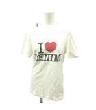 Tシャツ ロゴ プリント 半袖 32/46 白 ホワイト /MD ■ECD009
