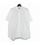 ドレスドアンドレスド DRESSEDUNDRESSED 2重袖 切替チェック シャツ 半袖 4 ホワイト ブラック 白 黒