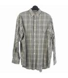 ジムフレックス Gymphlex シャツ 長袖 20AW ビッグチェックシャツ コットン S ホワイト グレー J-1465 VFC