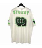 ステューシー STUSSY オールドステューシー OLD STUSSY 90s 紺タグ アメリカ製 フットボール Tシャツ 半袖 XL ホワイト 白