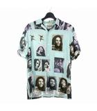 BOB MARLEY  SS HAWAIIAN SHIRT ボブ マーリー ハワイアンシャツ アロハシャツ XL ライトブルー