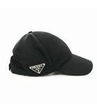 プラダ PRADA Re-Nylon ベースボールキャップ 帽子 プレートロゴ L 黒 ブラック 2HC274