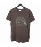 ビズビム VISVIM プリントTシャツ カットソー 半袖 M ブラウン 茶
