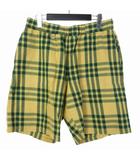 ソフネット SOPHNET. ハーフパンツ イージーショーツ チェック M イエロー 黄 SOPH-240003