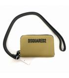 ディースクエアード DSQUARED2 23AW ストラップ付き ロゴデザイン ミニウォレット 財布 UNI カーキ 緑 国内正規