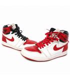 ナイキ NIKE AIR JORDAN 1 RETRO HIGH OG エア ジョーダン 1 レトロ ハイ オリジナル スニーカー US9.5 27.5㎝ ホワイト/ユニバーシティーレッド/ブラック 555088-161