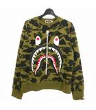 アベイシングエイプ A BATHING APE 1ST CAMO SHARK CREWNECK カモフラスウェット M カーキ 001SWG301001X