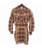ステラマッカートニー STELLA McCARTNEY 21AW チェックワンピース パーティードレス 38 マルチカラー