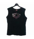 Black Tank Top With Skull タンクトップ XL ブラック 黒
