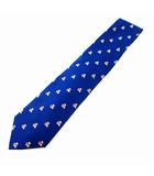 ダックス柄 ネクタイ ブルー 青