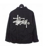 ステューシー STUSSY ナイロン コーチジャケット ブルゾン M ブラック 黒