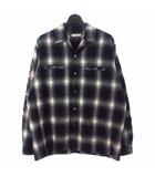 アンダーカバー UNDERCOVER 24AW オンブレチェックシャツ 長袖 3 ブラック 黒 UP2D4402
