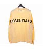 エッセンシャルズ essential+s リフレクターロゴ ロングスリーブ Tシャツ カットソー 長袖 S ベージュ