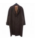 ウール ロングコート L ブラウン 茶