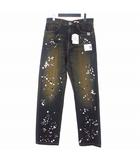 ミハラヤスヒロ MIHARA YASUHIRO 25AW EMBELLISHED JEANS ラインストーン デニムパンツ ジーンズ 48 インディゴ A15PT025-0
