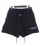 エフオージー エッセンシャルズ FOG ESSENTIALS Sweat Pants ラバーロゴ スウェットショートパンツ ハーフパンツ S ブラック 黒