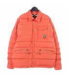モンクレール MONCLER 24SS LAVACHEY ラヴァケイ ワッペンロゴ スナップボタン ダウンジャケット上着 シャツ 3 オレンジ J10971G00002 54A3E 国内正規