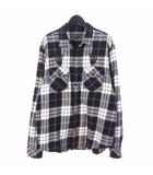 × ヒステリックグラマー HYSTERIC GLAMOUR 21SS Plaid Flannel Shirt チェック ネルシャツ 長袖 L ブラック 黒