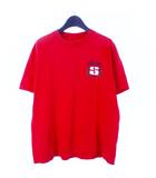 ステューシー STUSSY オールドステューシー ロゴプリント Tシャツ カットソー 半袖 レッド 赤