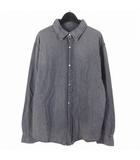 ザラ ZARA ボタン デニムシャツ 長袖 L グレー