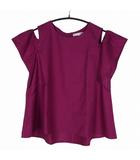 クミキョク 組曲 KUMIKYOKU 半袖 シャツ ブラウス 3 パープル 紫