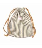ザリアルマッコイズ THE REAL McCOY'S TICKING STRIPE POUCH BAG ティッキングストライプ ポーチ バッグ 巾着 ECRU