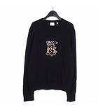 バーバリー BURBERRY Mongram Motif Wool Knit Sweater TBロゴ ウールニット セーター S ブラック 黒