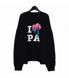 23SS I LOVE PA CREW スウェット トレーナー L ブラック 黒 PMBA026S23FLE0021084