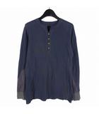 エーケーエム AKM サーマルカットソー 長袖 XL ネイビー 紺