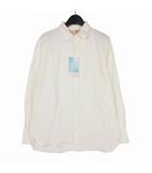 ナノユニバース nano universe ガスボイルオックスレギュラーカラーギャザーシャツ 長袖 オフホワイト 白 SCM21SHL231TB