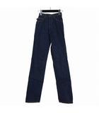 ブルーウェイ Blue Way ハイウエスト ストレート デニム ジーンズ パンツ コーンミルズ 26×34 インディゴ