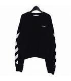 DIAG HELVETICA OVER CREWNECK ダイアグスウェットシャツ トレーナー 長袖 S ブラック 黒 OMBA058C99FLE001