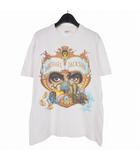 ヴィンテージ VINTAGE マイケルジャクソン 1992-93 WORLD TOUR プリント Tシャツ カットソー 半袖 L ホワイト 白