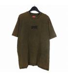 シュプリーム SUPREME 22SS Acid Wash S/S Top アシッドウォッシュ Tシャツ カットソー 半袖 L カーキ
