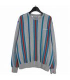 BLANKET STRIPES SWEATSHIRT ストライプ スウェット トレーナー S グレー A212048.V6.XX.03