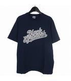 ブラックアイパッチ THE BLACK EYE PATCH フロントプリント Tシャツ カットソー 半袖 M ネイビー 紺