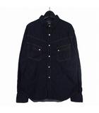 RANCHMAN SHIRT ランチマンシャツ ウエスタンシャツ 長袖 44 ブルー 青