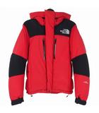 ザノースフェイス THE NORTH FACE バルトロライトダウンジャケット フード付き 刺繡ロゴ S レッド/ブラック ND91641 国内正規