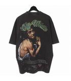 オフホワイト OFF WHITE GREEN BACCHUS SKATE Tシャツ 半袖 L 黒 ブラック OMAA120S24JER013